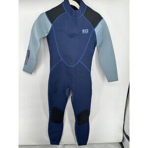 Dark Lightning Full Wetsuit for Kids Boys Girls Neoprene Thermal, Blue, 14